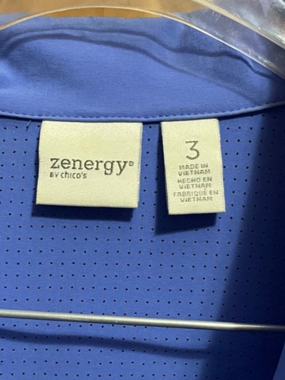 Zenergy by Chicos Full Zip Athletic Jacket Size 3 US XL - Picture 3 of 5